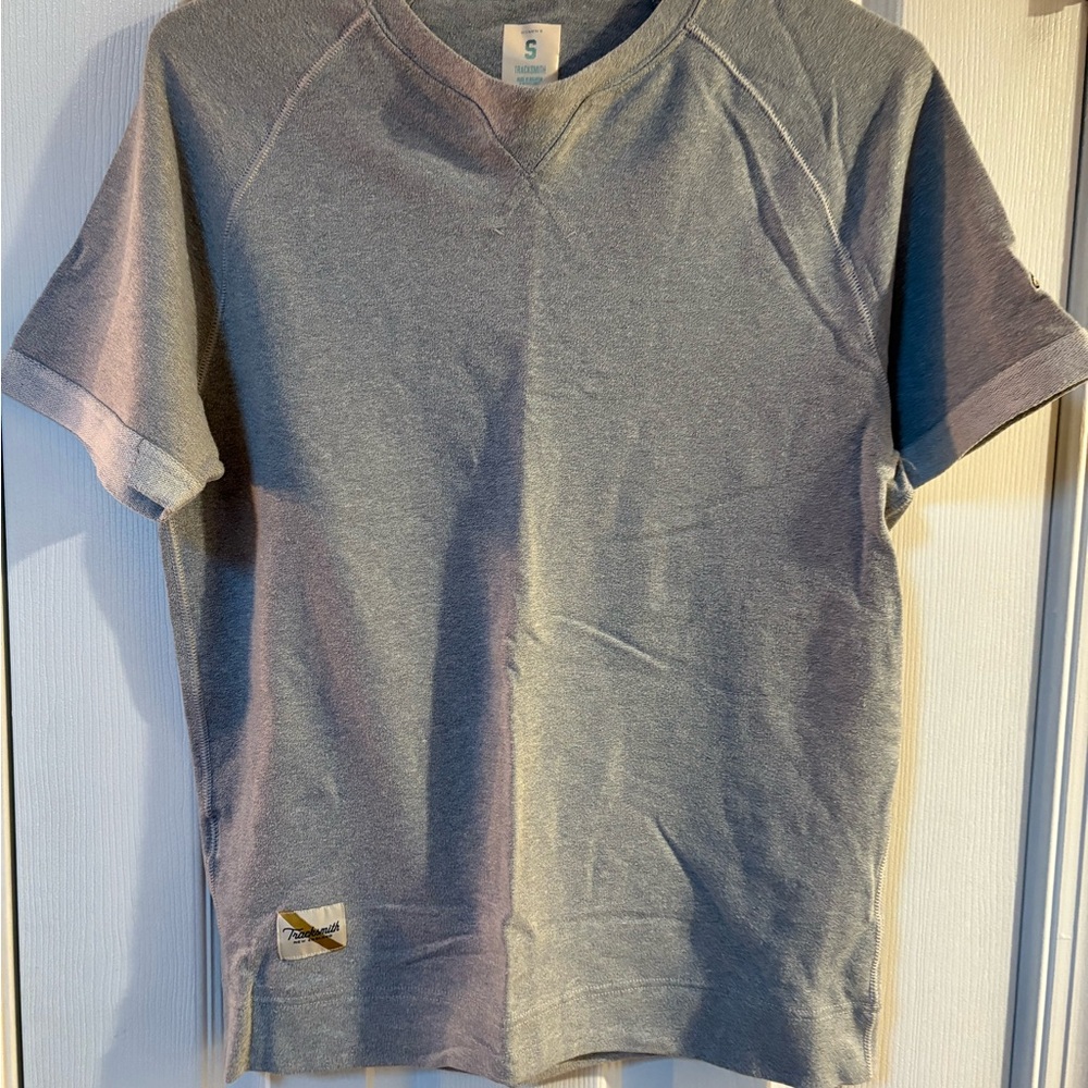 Tracksmith Gray Short Sleeve Tee Classic Crew Neck